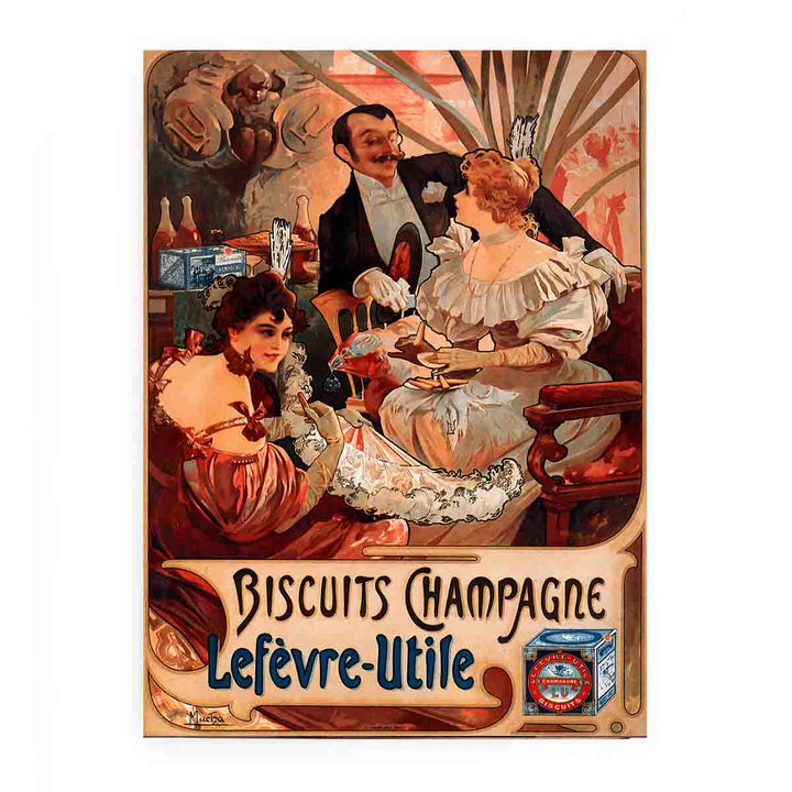 Alfons Mucha - 1896 - Biscuits Champagne-Lefèvre-Utile