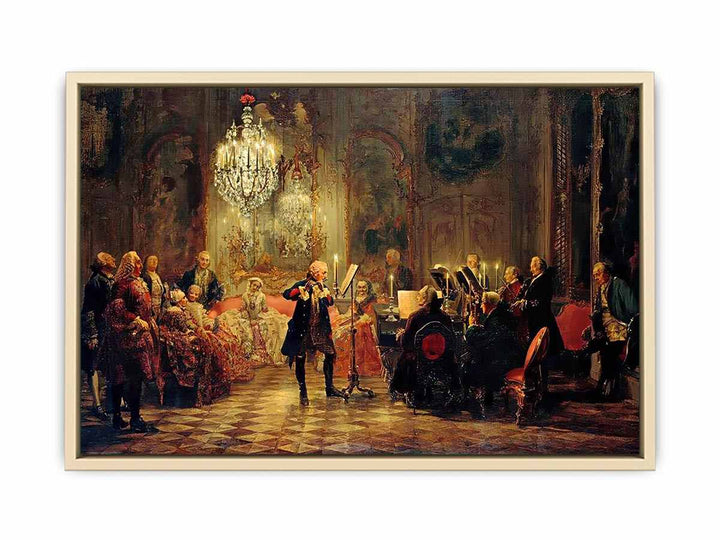 The Flute Concert  Art Print