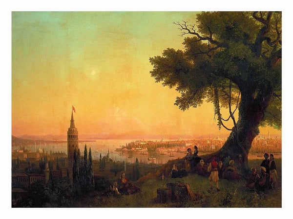 View of Constantinople by evening light