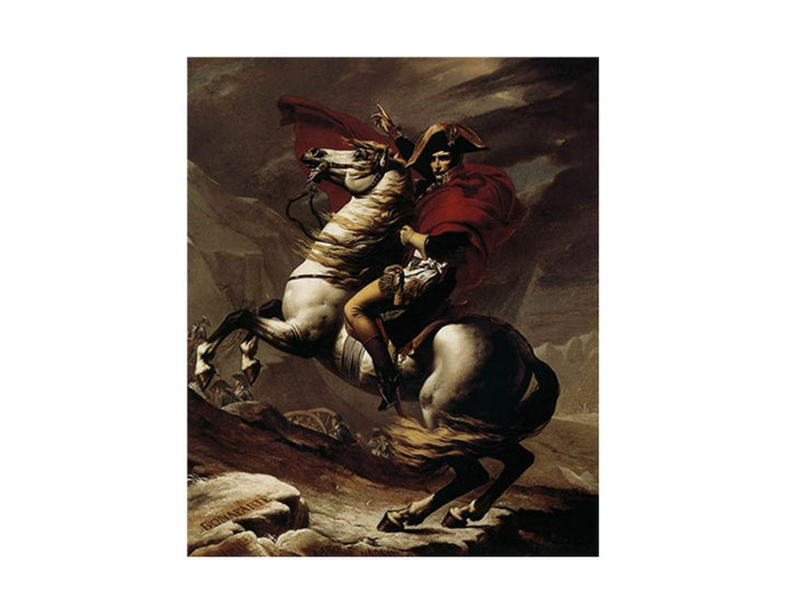 Bonaparte, Calm on a Fiery Steed, Crossing the Alps 1801
