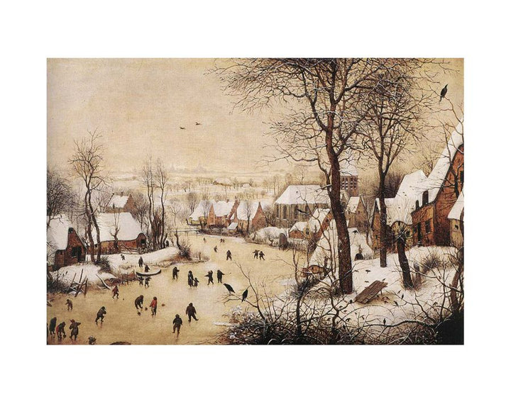 Winter Landscape with Skaters and Bird Trap 1565
