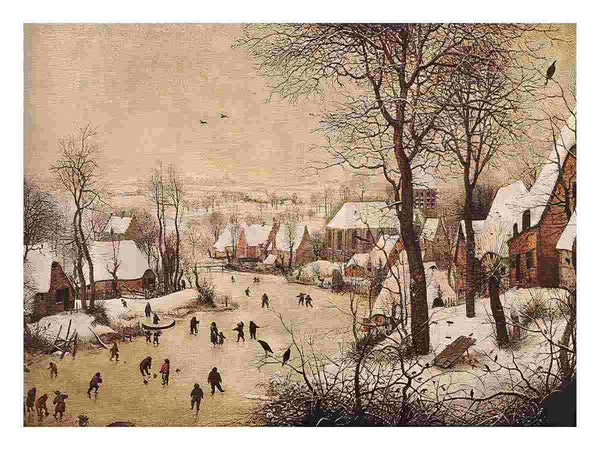 Winter Landscape with Skaters and Bird Trap 1565
