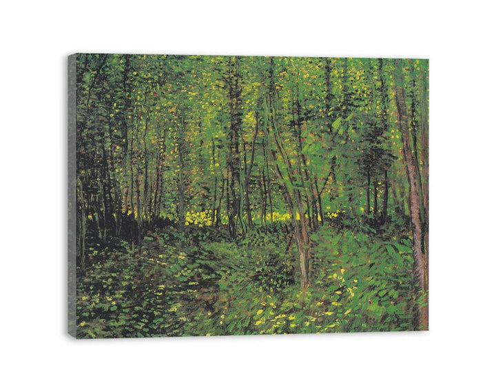 tree And Undergrowth By Van Gogh canvas Print