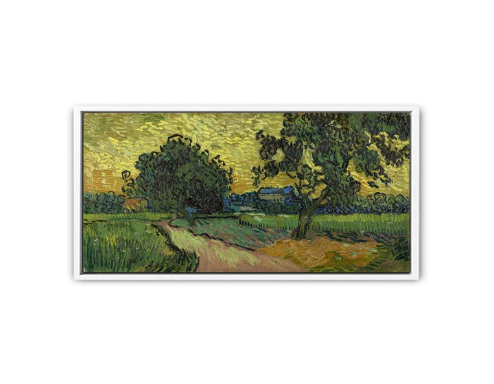 Landscape At Twilight By Van Gogh Painting