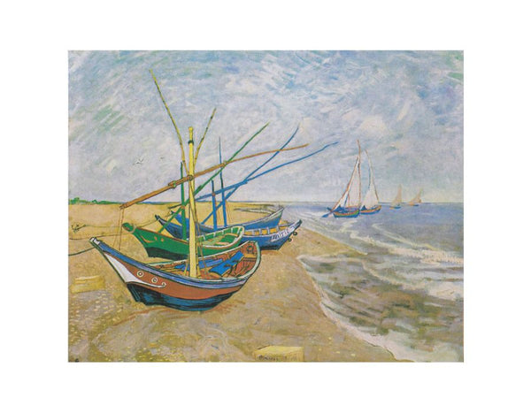 Fishing Boats At Sainte-Marie By Van Gogh 