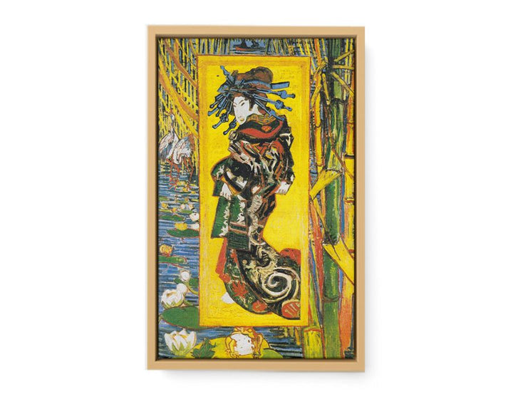 Courtesan After Eisen By Van Gogh framed Print