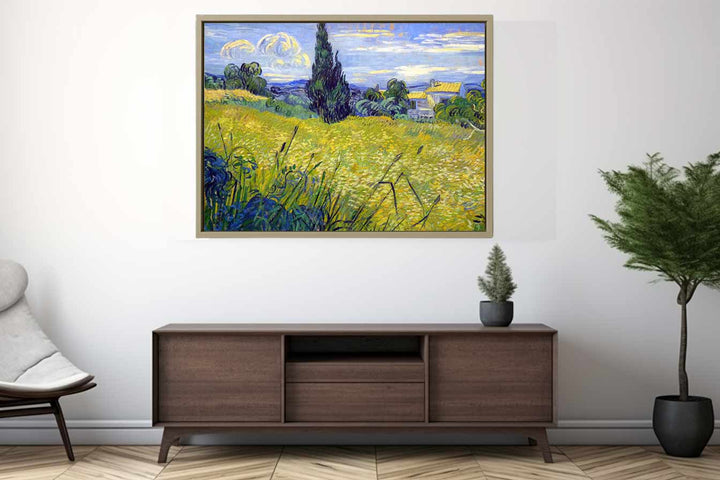 Green Field By Van Gogh Art Print