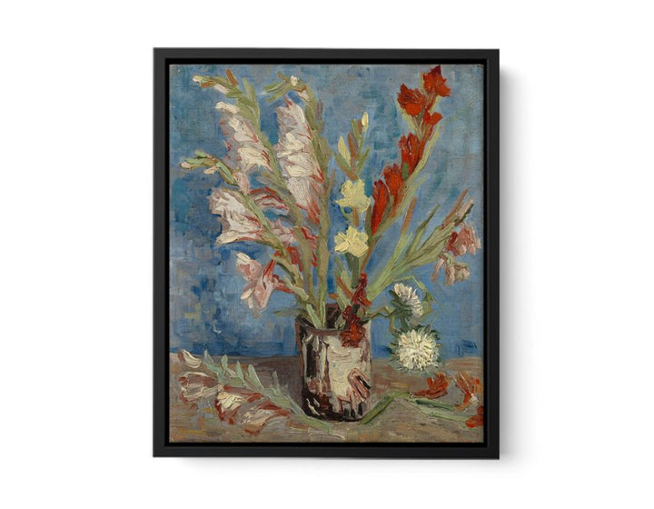 Vase Of Gladioli By Van Gogh  canvas Print