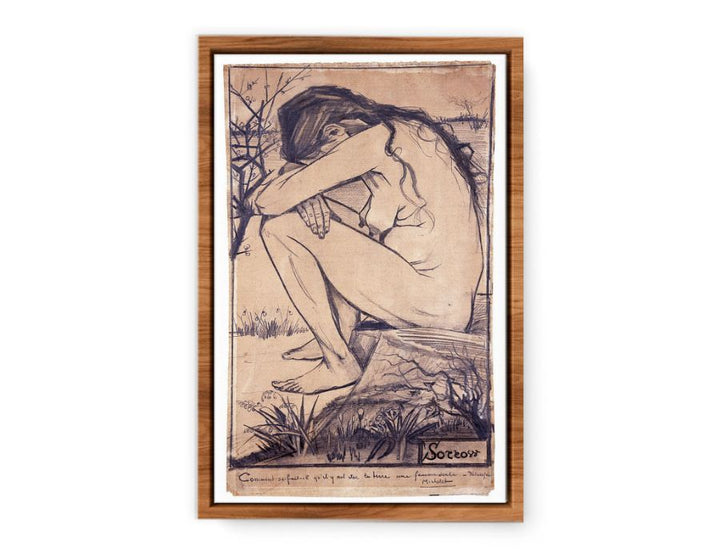 Sorrow Nude Painting by Van Gogh  Painting