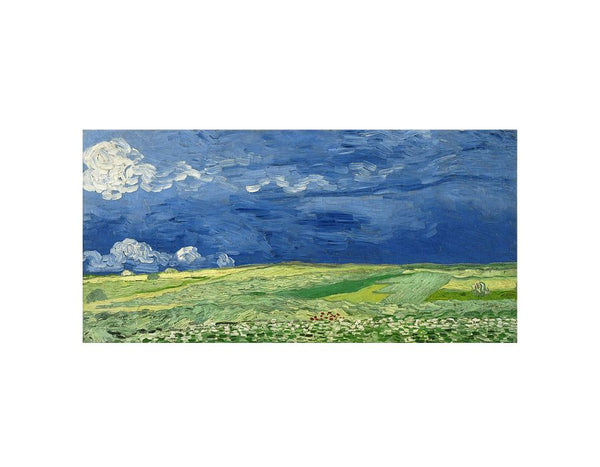 Wheatfield under thunderclouds