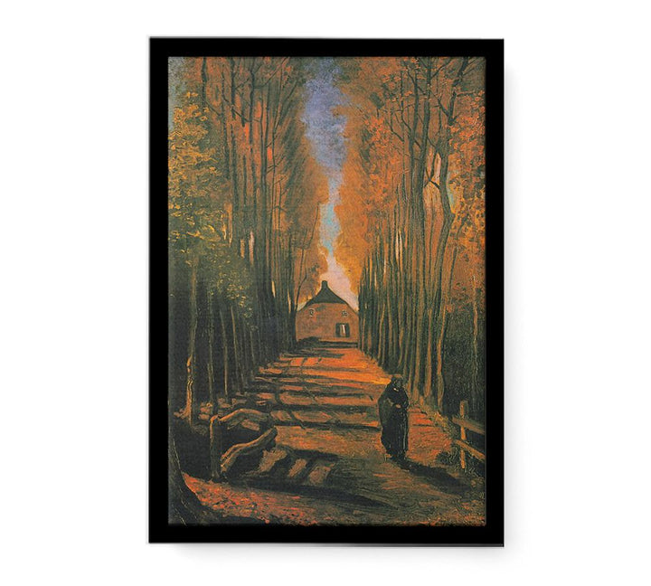 Poplars in autumn  canvas Print