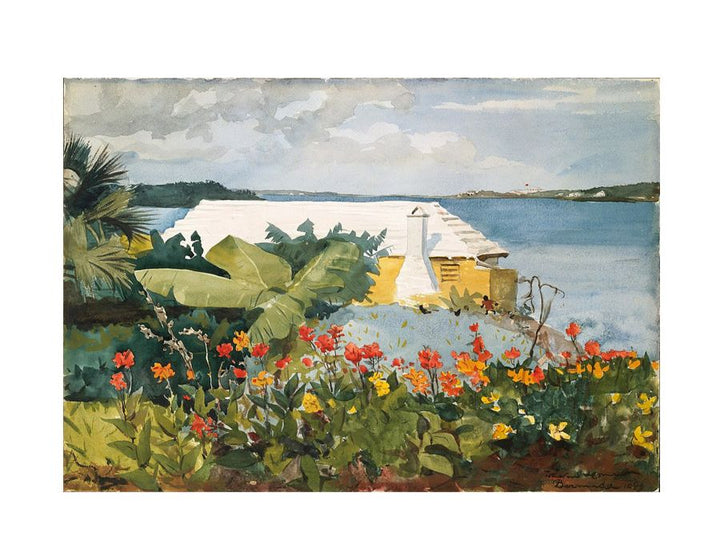 Flower Garden and Bungalow, Bermuda
