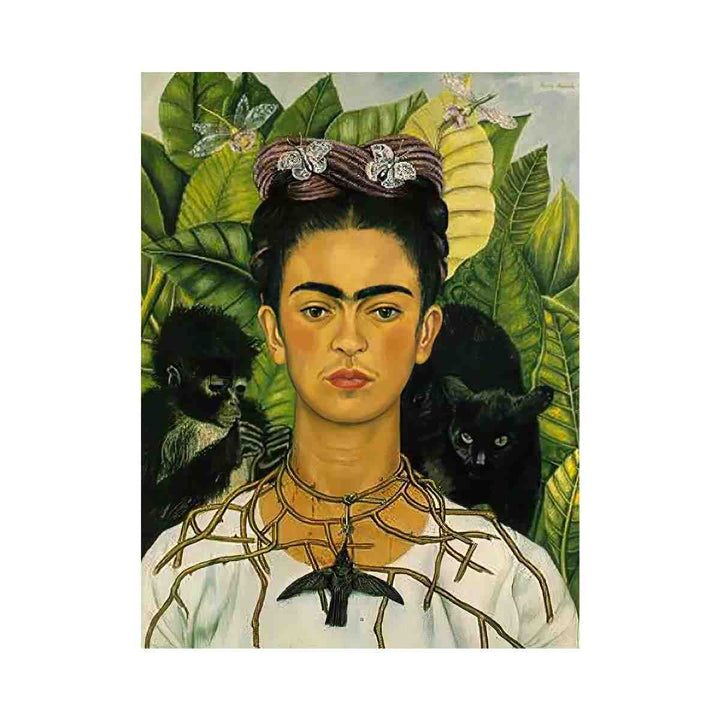 Self Portrait with Necklace of Thorns - Frida Kahlo