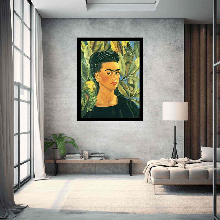 Self-Portrait with Bonito - Frida Kahlo 