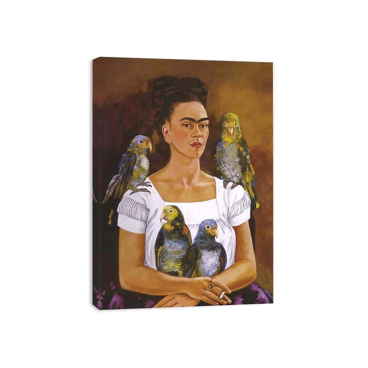 Me and My Parrots Canvas Print