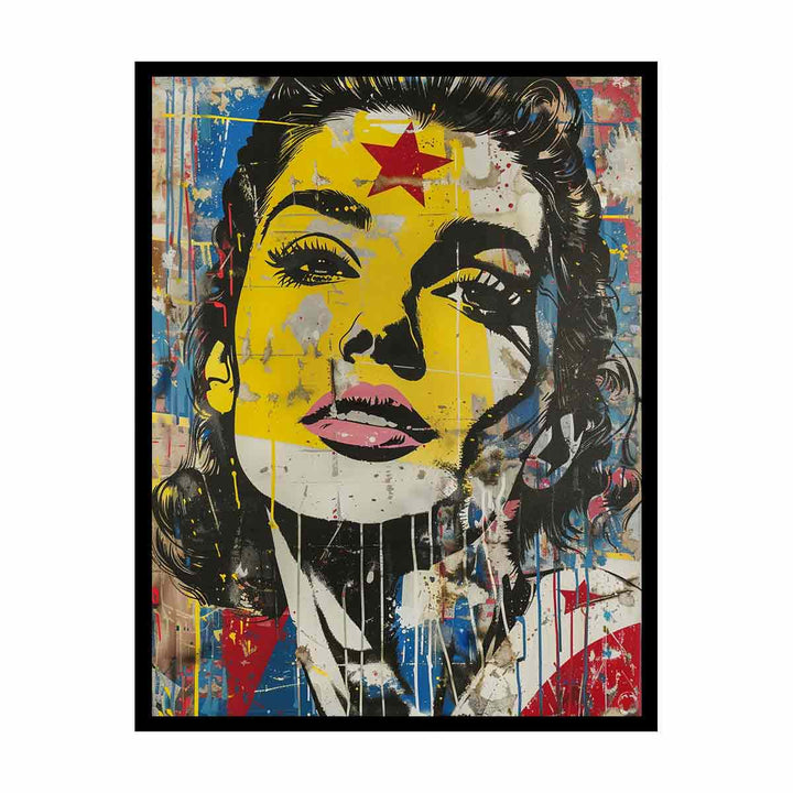 Pop Up Art Portrait canvas Print