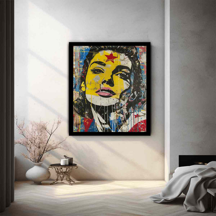 Pop Up Art Portrait Art Print