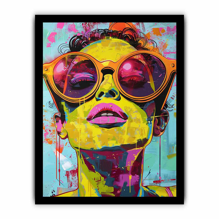 Colorful Glass framed Print