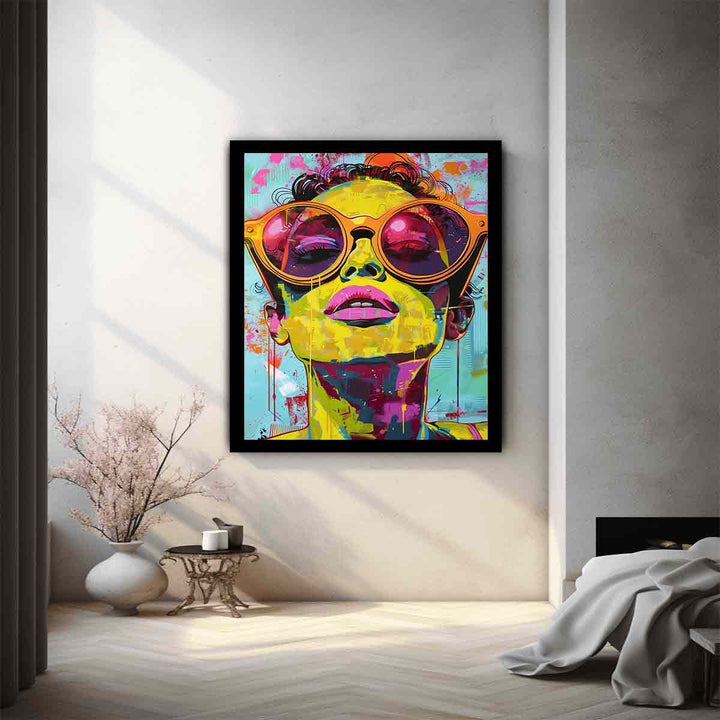 Colorful Glass Art Print