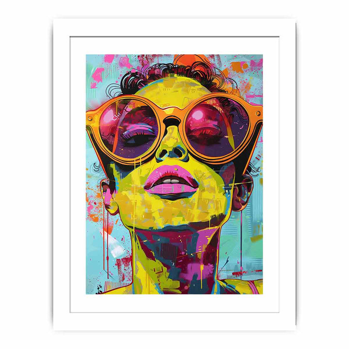 Colorful Glass framed Print