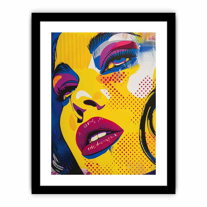 Red Blue framed Print