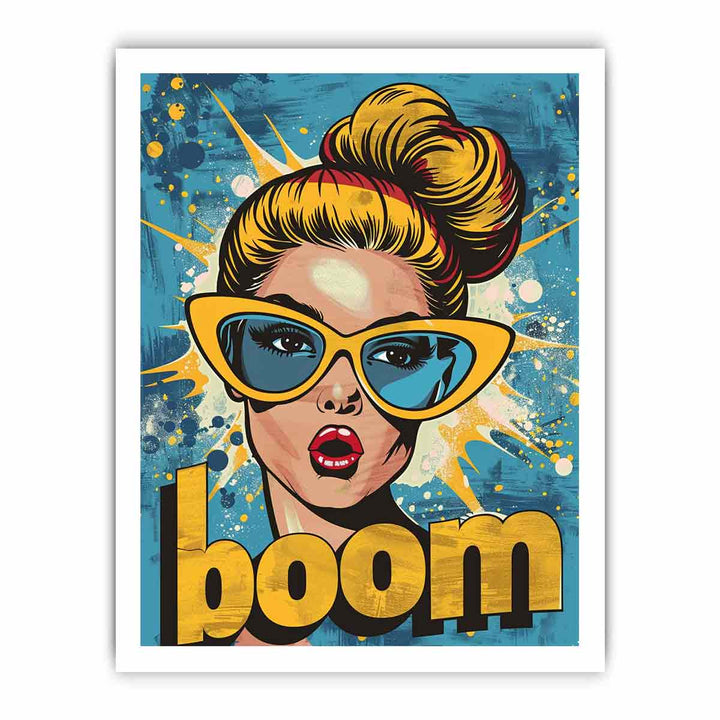 Boom Pop Art framed Print