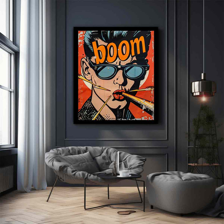 Boom Pop Art Poster Art Print