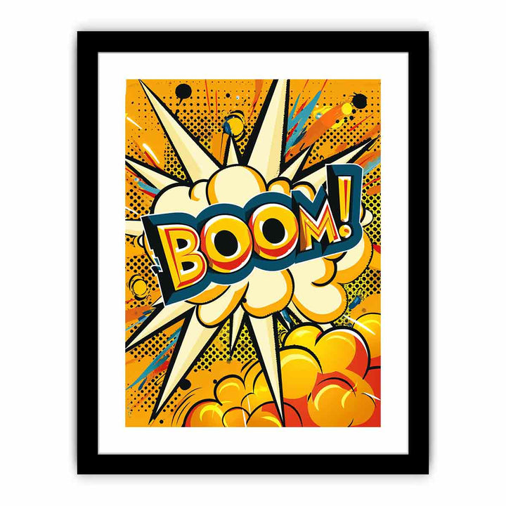 Boom Poster framed Print