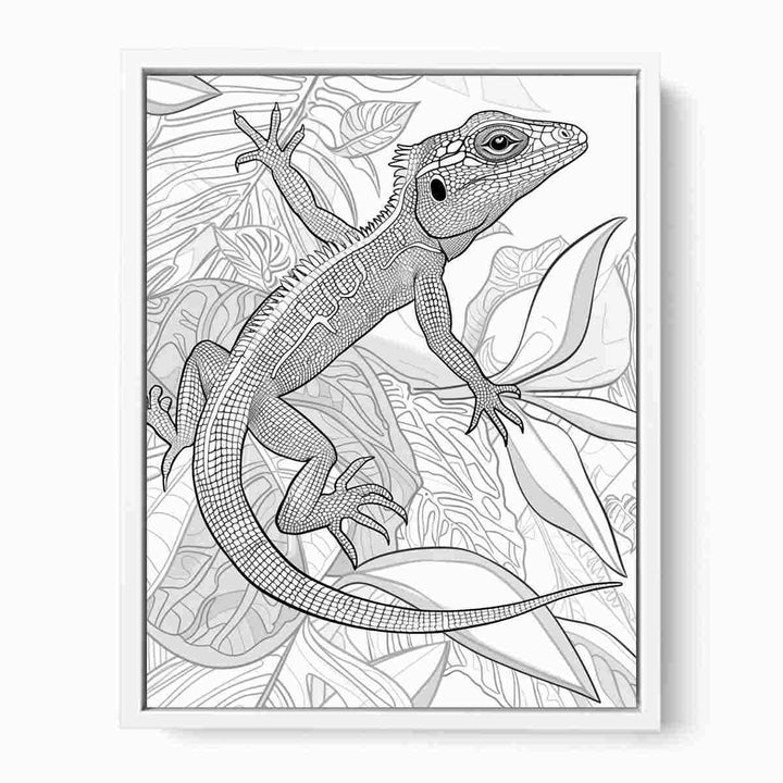 Color Me Lizard Painting