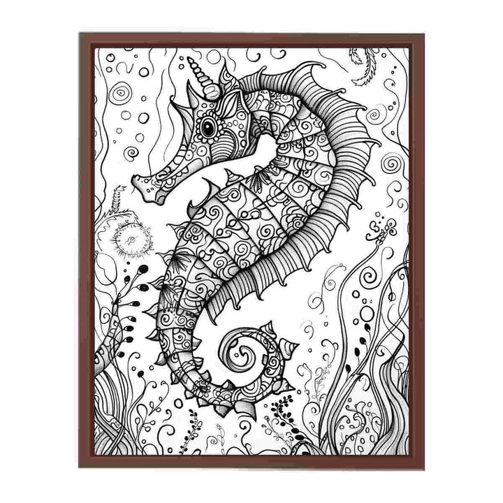 Color Me Sea Horse Painting