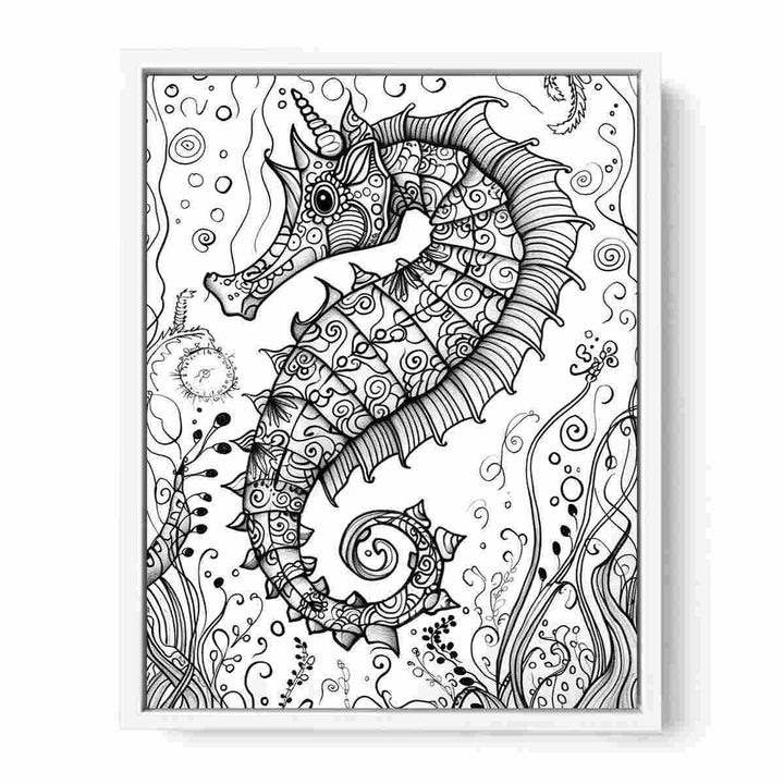 Color Me Sea Horse Painting