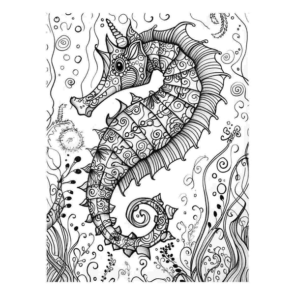 Color Me Sea Horse Art Print