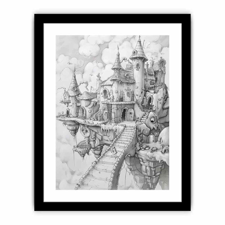 Castle Art framed Print