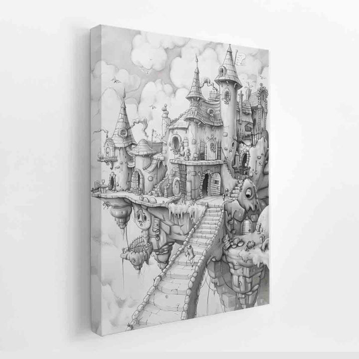 Castle Art canvas Print