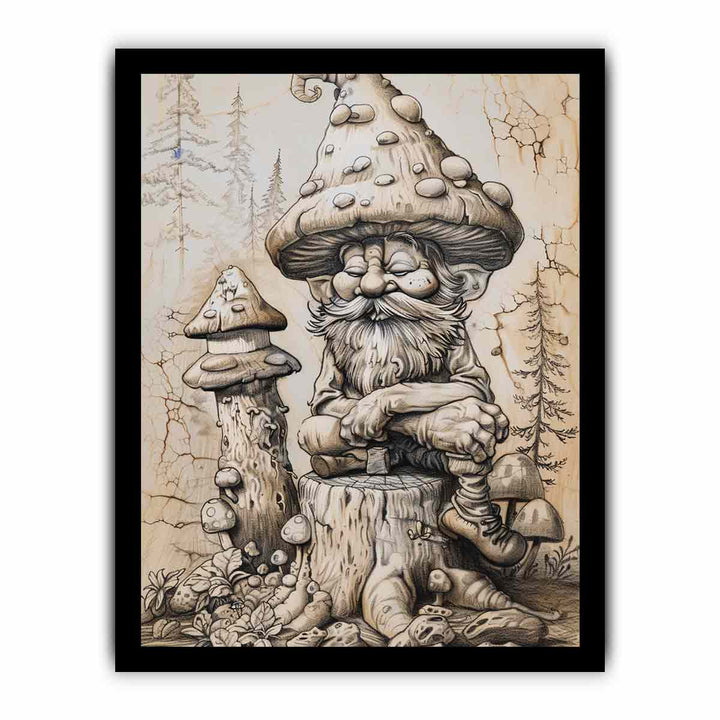 Old Man Art framed Print