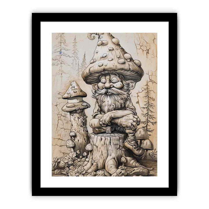 Old Man Art framed Print