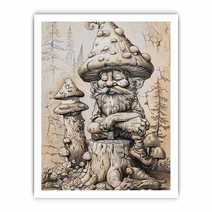 Old Man Art framed Print