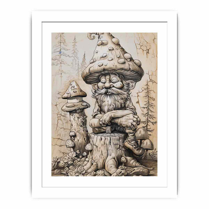 Old Man Art framed Print