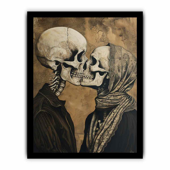 Kiss After Life framed Print