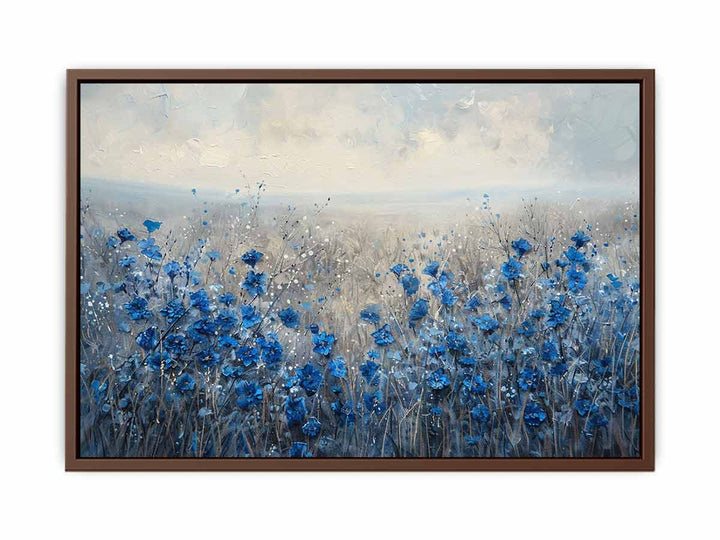 Blue Wild Flowers Painting