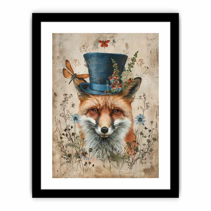 Whimsical Fox framed Print