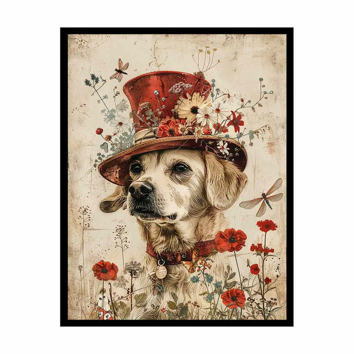 Playful Dog canvas Print