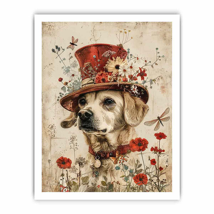 Playful Dog framed Print