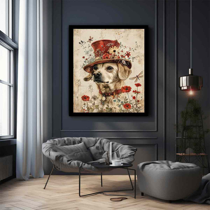 Playful Dog Art Print