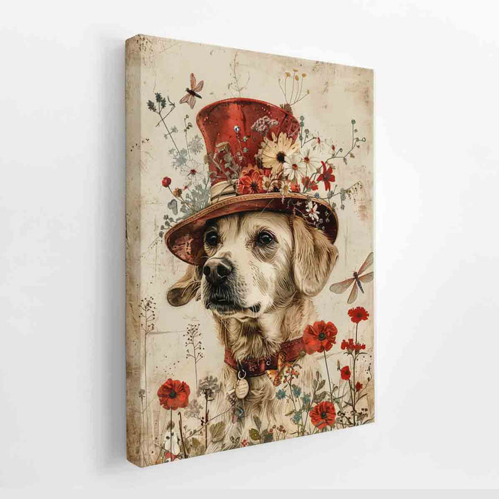 Playful Dog canvas Print