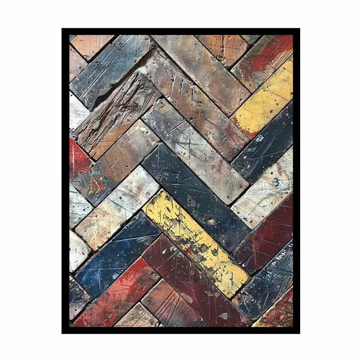 Seamless Herringbone Lllustration  canvas Print