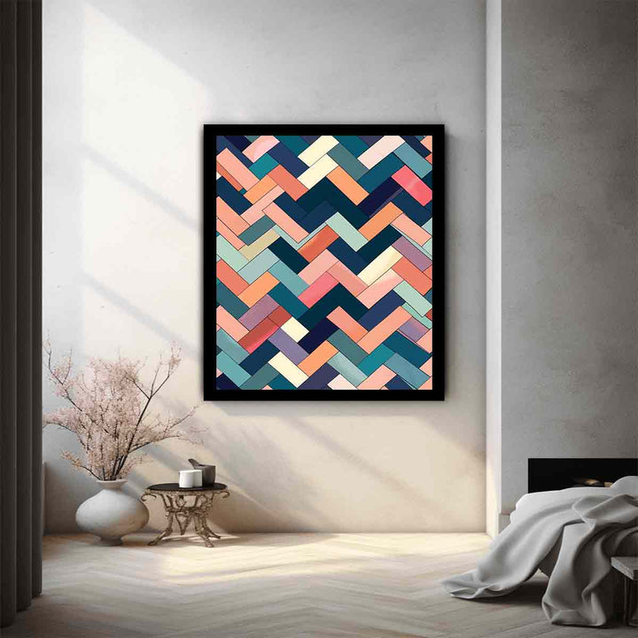 Seamless Herringbone Art Print