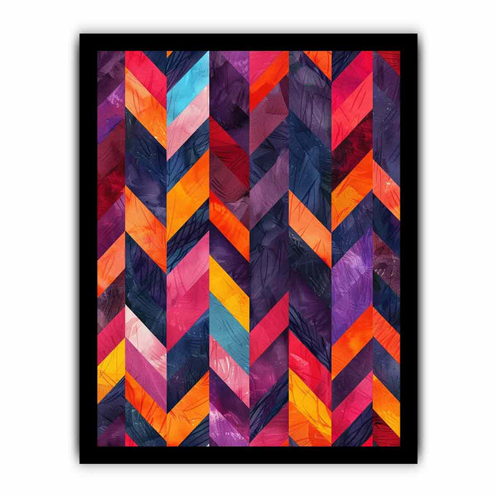 Seamless  Lllustration Herringbone framed Print