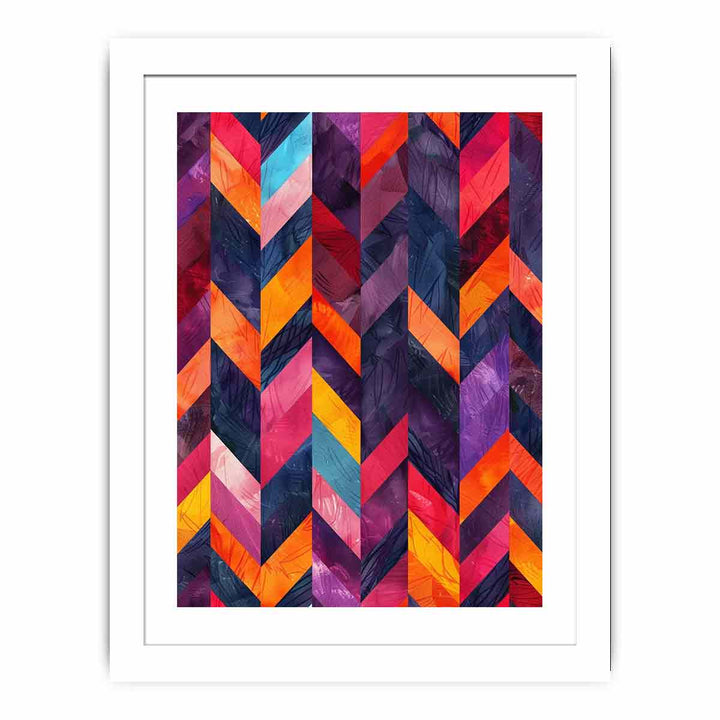 Seamless  Lllustration Herringbone framed Print