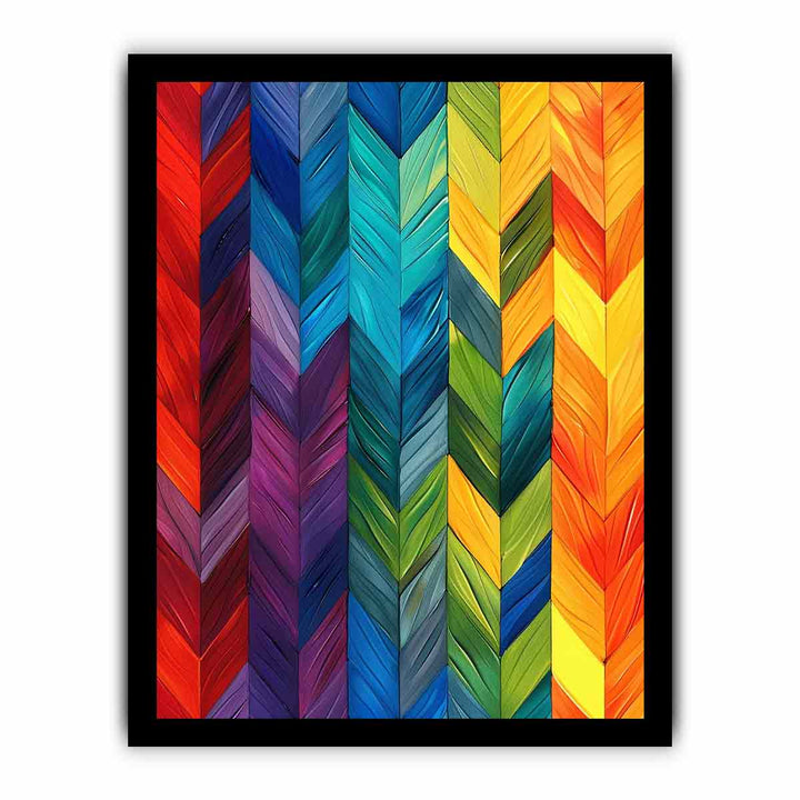 Seamless Rainbow framed Print